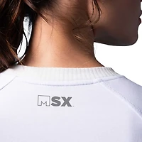 Sweat-shirt blanc MSX par Michael Strahan des Rangers de New York Millie Raglan pour femmes