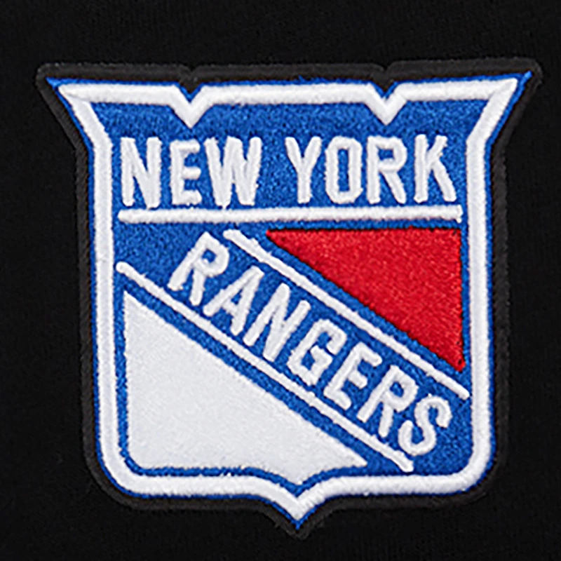 Sweat à capuche court Pro Standard pour femme, motif Jewels des New York Rangers, noir