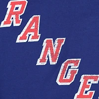 Women's Profile Mika Zibanejad Blue New York Rangers Plus Distressed Printed Name & Number Long Sleeve T-Shirt