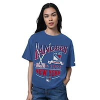 Women's Starter Heather Blue New York Rangers Oversized Hall of Fame T-Shirt