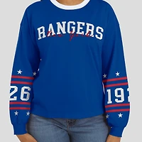 Women's WEAR by Erin Andrews Blue New York Rangers Long-Sleeve Sport T-Shirt