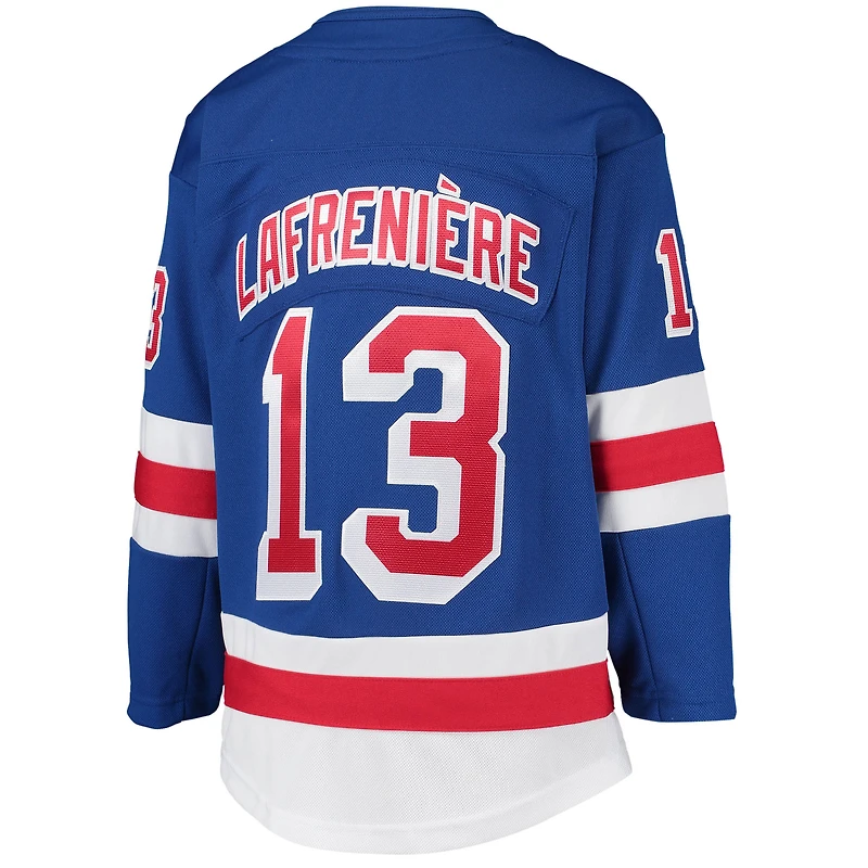 Youth Alexis Lafreniere Blue New York Rangers Home Premier Player Jersey
