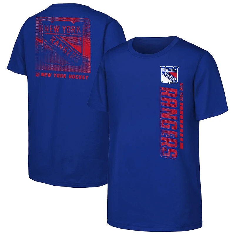 T-shirt bleu pour jeunes New York Rangers Atmosphere