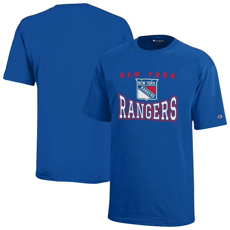 Youth Champion Blue New York Rangers Graphic T-Shirt