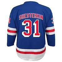 Youth Igor Shesterkin Blue New York Rangers Home Replica Player Jersey