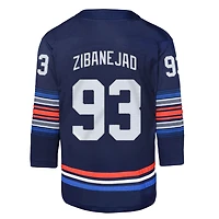 Maillot de joueur alternatif premier ministre des Rangers New York la marine Mika Zibanejad pour jeunes