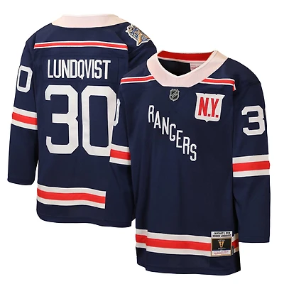 Youth Mitchell & Ness Henrik Lundqvist Navy New York Rangers 2018 Winter Classic Power Play Jersey