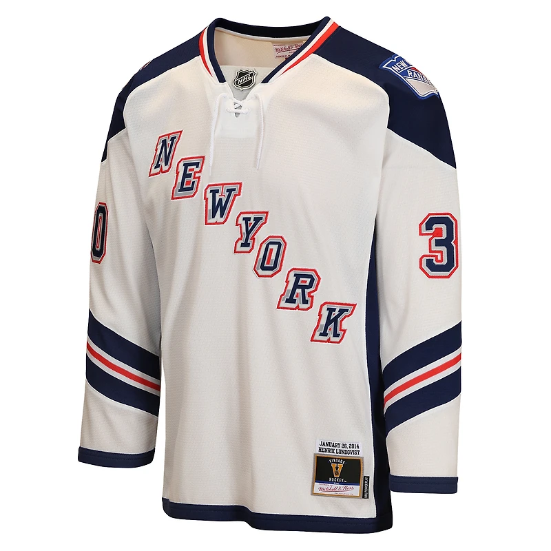 Youth Mitchell & Ness Henrik Lundqvist White New York Rangers 2014 Stadium Series Power Play Jersey