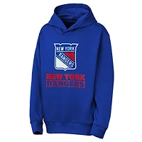 Youth Outerstuff  Blue New York Rangers Back to Basics Hoodie