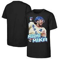 Youth Outerstuff Mika Zibanejad Black New York Rangers Miami T-Shirt