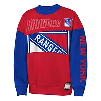 Sweat-shirt Impact Player rouge/bleu des New York Rangers pour jeunes Outerstuff