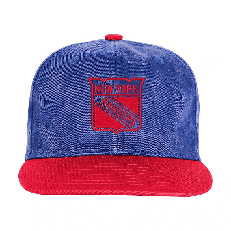 Youth Outerstuff  Royal/Red New York Rangers True Retro Deadstock Adjustable Hat