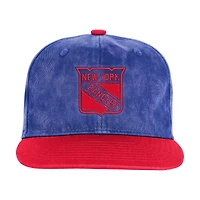 Youth Outerstuff  Royal/Red New York Rangers True Retro Deadstock Adjustable Hat