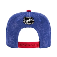 Youth Outerstuff  Royal/Red New York Rangers True Retro Deadstock Adjustable Hat