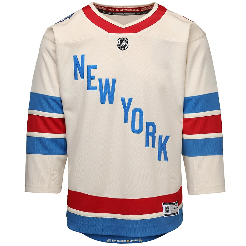 Youth Outerstuff White New York Rangers 2026 NHL Winter Classic Premier Jersey