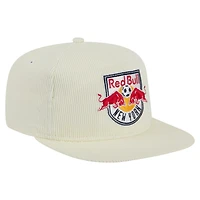 Casquette de golf snapback New Era pour homme New York Red Bulls 2025 Kickoff Crème