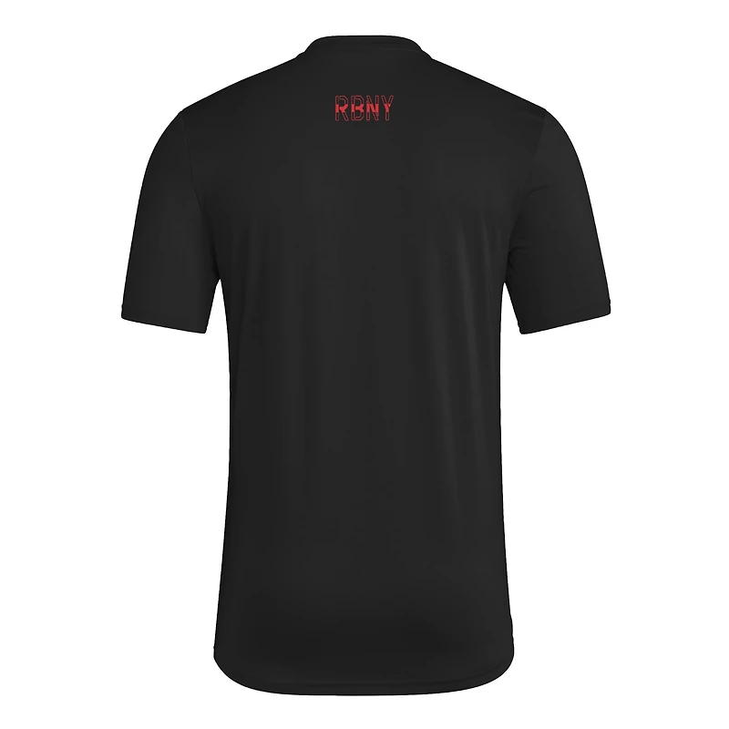 Men's adidas  Black New York Red Bulls 2025 Jersey Hook AEROREADY T-Shirt