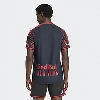Men's adidas Black New York Red Bulls 2026 The Rooted Kit On-Field Authentic Patch Jersey