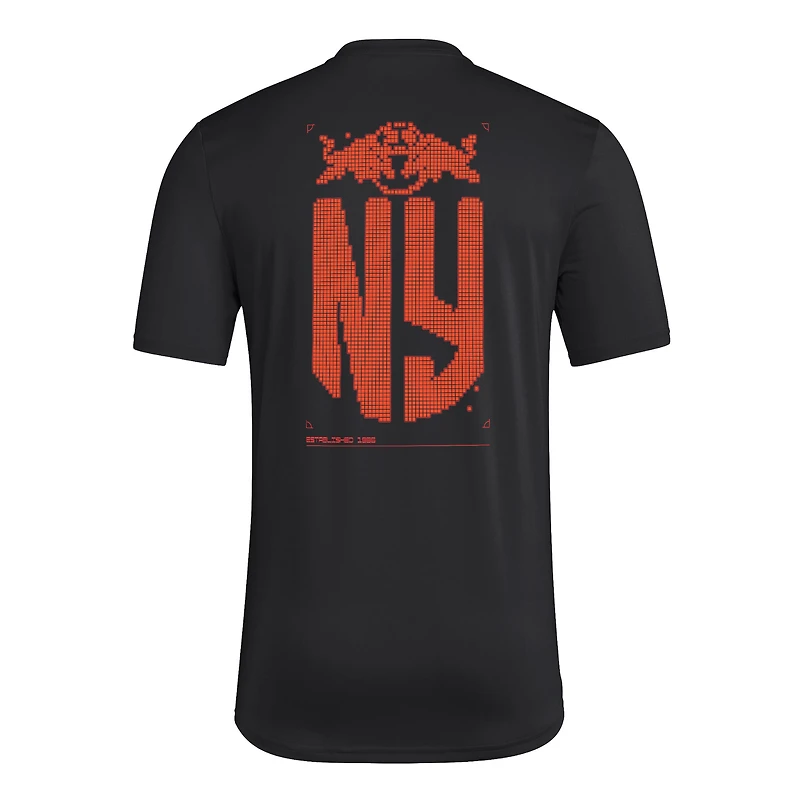 Men's adidas Black New York Red Bulls AEROREADY Pregame T-Shirt