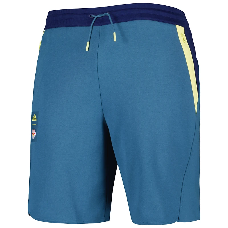 Short de voyage adidas New York Red Bulls 2023 Player pour homme, bleu