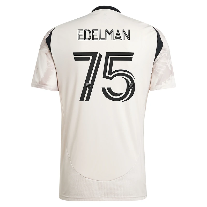 Maillot réplique de joueur adidas Daniel Edelman Tan New York Red Bulls 2025 Stone Kit pour homme