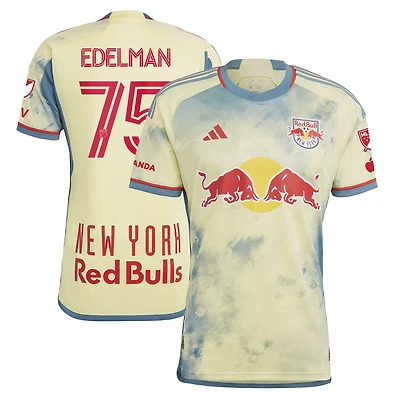 Men's adidas Daniel Edelman Yellow New York Red Bulls 2023 Patrick Kit Authentic Jersey