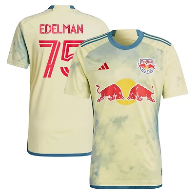 Men's adidas Daniel Edelman Yellow New York Red Bulls 2023 Patrick Kit Replica Jersey