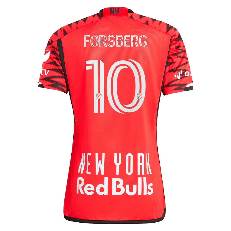 Maillot de joueur authentique adidas Emil Forsberg rouge New York Red Bulls 2024 Legacy pour homme