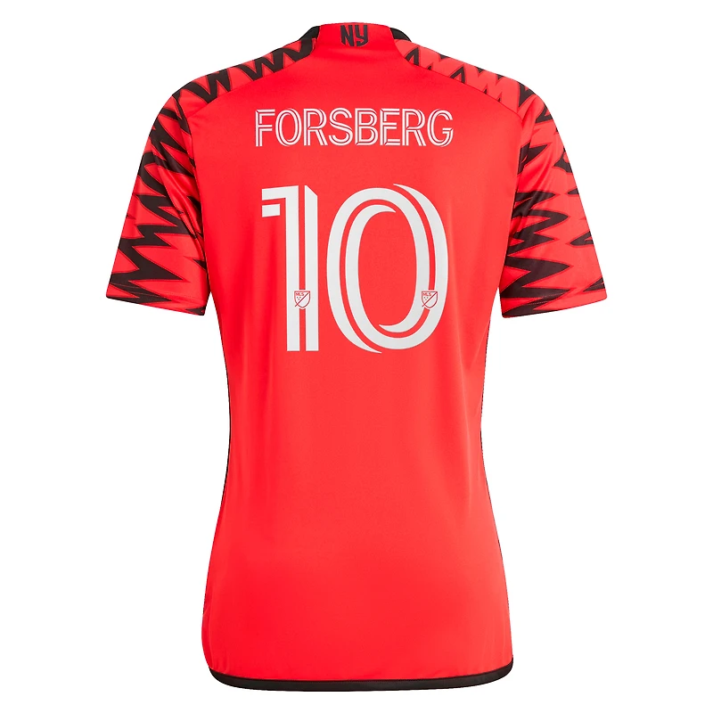 Men's adidas Emil Forsberg Red New York Bulls 2024 Legacy Replica Player Jersey