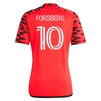 Men's adidas Emil Forsberg Red New York Bulls 2024 Legacy Replica Player Jersey