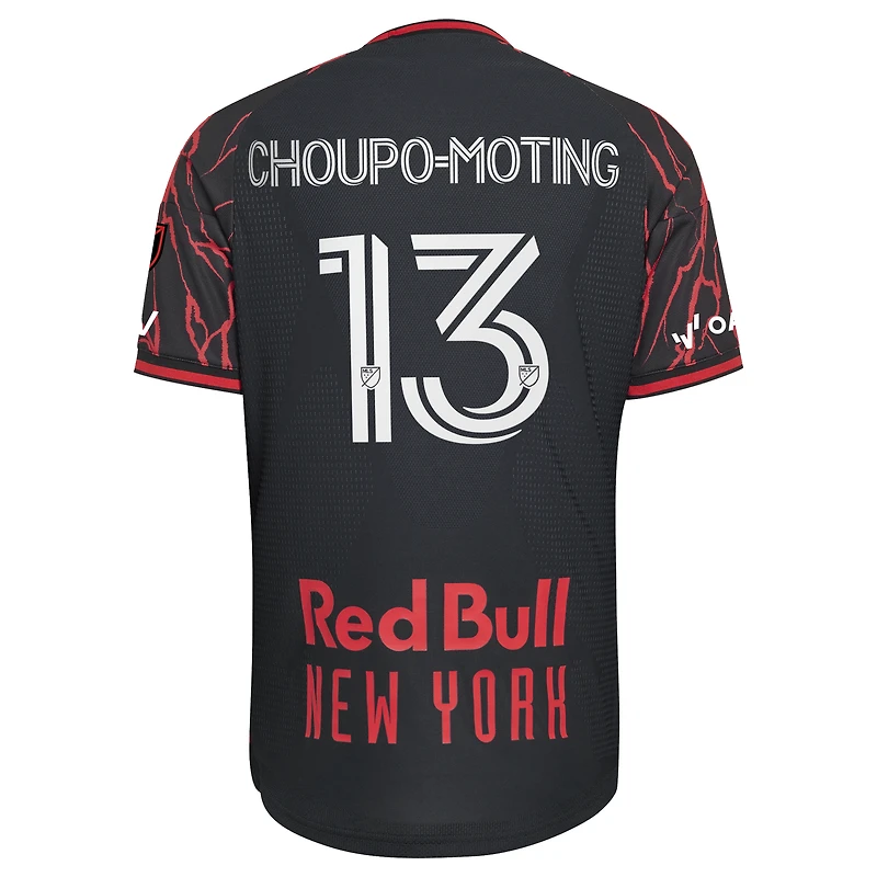 Maillot authentique adidas Eric Maxim Choupo-Moting noir New York Red Bulls 2026 The Rooted Kit pour homme