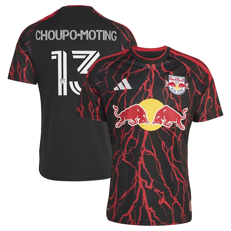 Maillot réplique adidas Eric Maxim Choupo-Moting noir New York Red Bulls 2026 « The Rooted Kit » pour homme