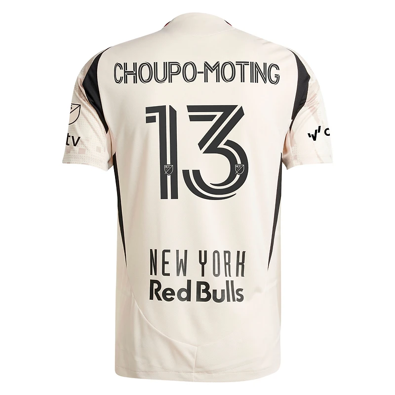 Maillot de joueur authentique adidas Eric Maxim Choupo-Moting Tan New York Red Bulls 2025 Stone Kit pour homme