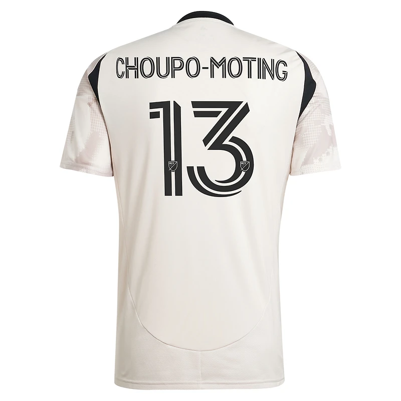 Men's adidas Eric Maxim Choupo-Moting Tan New York Red Bulls 2025 Stone Kit Replica Player Jersey