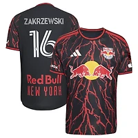 Men's adidas Julian Hall Black New York Red Bulls 2026 The Rooted Kit On-Field Authentic Patch Jersey
