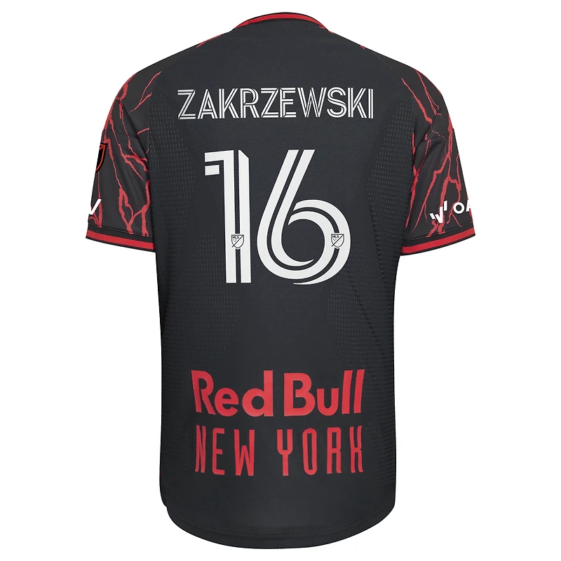Maillot authentique adidas Julian Hall noir New York Red Bulls 2026 The Rooted Kit pour homme