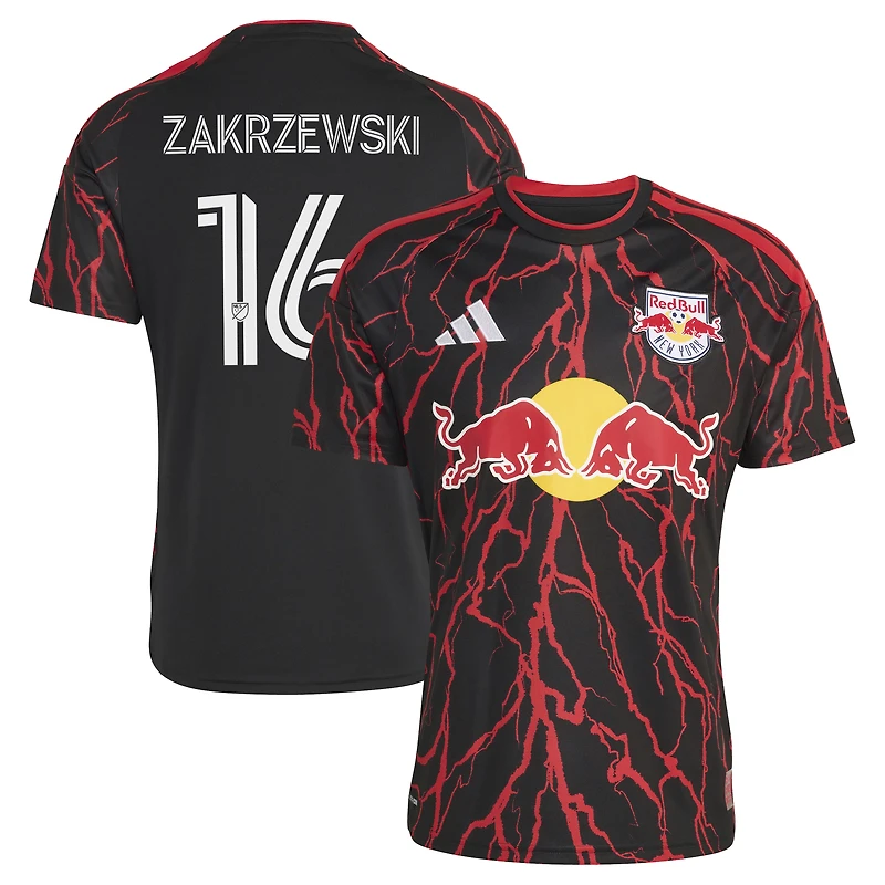 Men's adidas Julian Hall Black New York Red Bulls 2026 The Rooted Kit Replica jersey