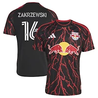 Men's adidas Julian Hall Black New York Red Bulls 2026 The Rooted Kit Replica jersey
