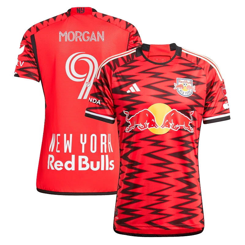 Maillot de joueur authentique adidas Lewis Morgan Red New York Bulls 2024 Legacy pour homme