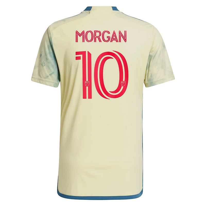 Men's adidas Lewis Morgan Yellow New York Red Bulls 2023 Daniel Patrick Kit Replica Jersey