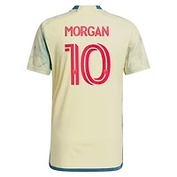 Men's adidas Lewis Morgan Yellow New York Red Bulls 2023 Daniel Patrick Kit Replica Jersey