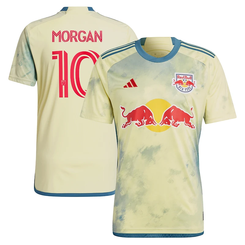 Men's adidas Lewis Morgan Yellow New York Red Bulls 2023 Daniel Patrick Kit Replica Jersey