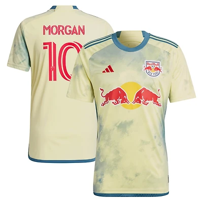 Men's adidas Lewis Morgan Yellow New York Red Bulls 2023 Daniel Patrick Kit Replica Jersey
