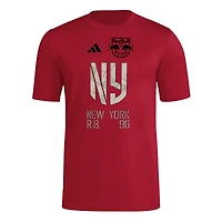 Men's adidas  Red New York Bulls 2025 Jersey Hook AEROREADY T-Shirt