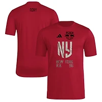 Men's adidas  Red New York Bulls 2025 Jersey Hook AEROREADY T-Shirt