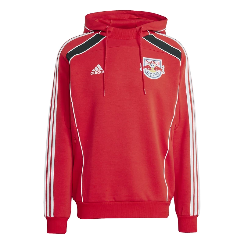 Sweat à capuche adidas Red New York Bulls 2025 Travel pour homme
