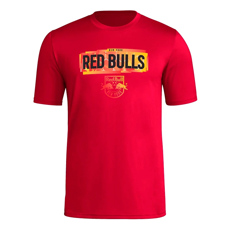 Men's adidas Red New York Bulls Local Pop AEROREADY T-Shirt