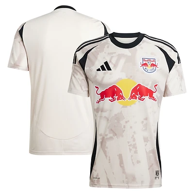 Men's adidas Tan New York Red Bulls 2025 Stone Kit Replica Jersey