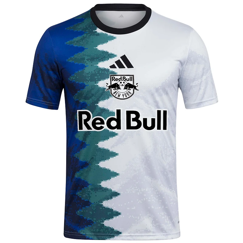 Haut d'avant-match adidas New York Red Bulls 2025 Gaming AEROREADY pour homme, blanc