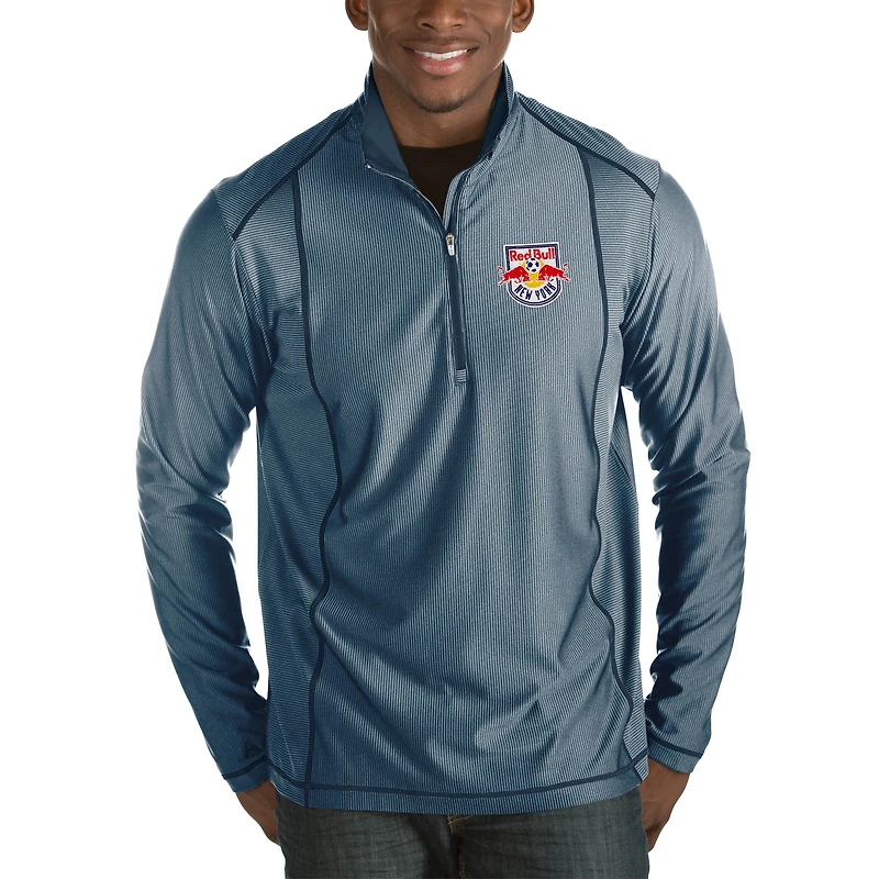 Veste à enfiler demi-zippée Antigua Navy New York Red Bulls Tempo pour homme, grande et